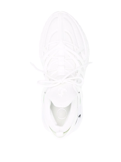 Shop Jimmy Choo Cosmos Panelled Sneakers In Weiss