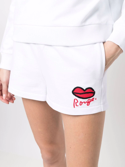 Shop Sonia Rykiel Rouge Drawstring Track Pants In Weiss