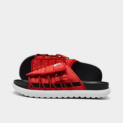 Shop Nike Men's Asuna 2 Slide Sandals In University Red/white/black