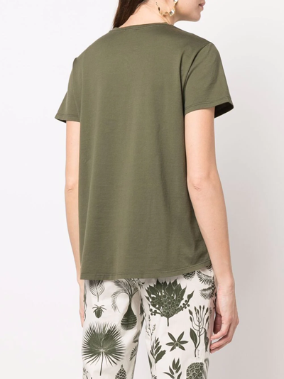 Aspesi Jersey-knit T-shirt In Grün