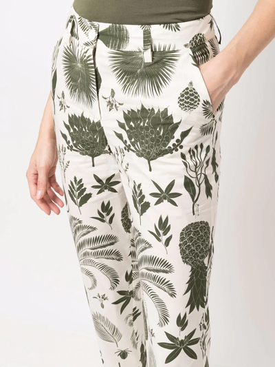 P.a.r.o.s.h Graphic-print Trousers In Nude
