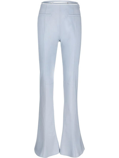 Jacquemus Le Pantalon Tangelo Wool-blend Pants In Light Blue