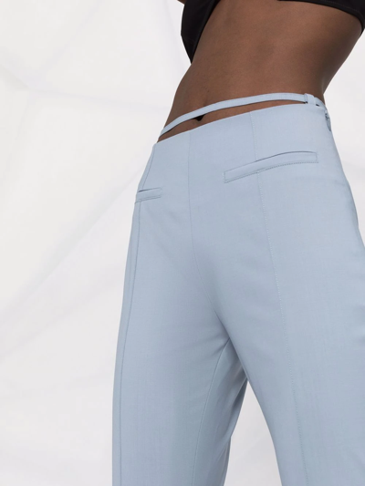 Jacquemus Le Pantalon Tangelo Wool-blend Pants In Light Blue