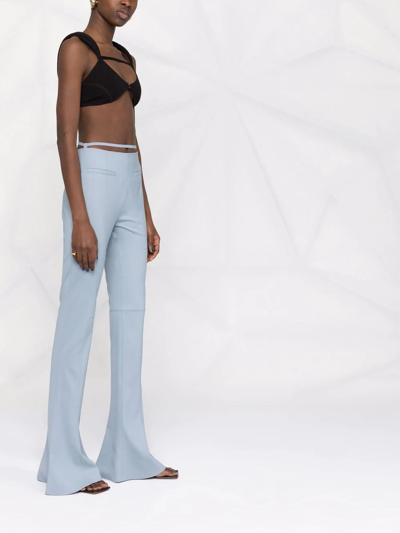 Jacquemus Le Pantalon Tangelo Wool-blend Pants In Light Blue