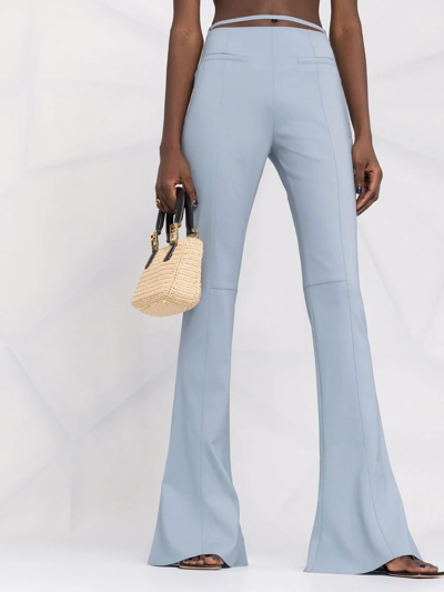 Jacquemus Le Pantalon Tangelo Wool-blend Pants In Light Blue