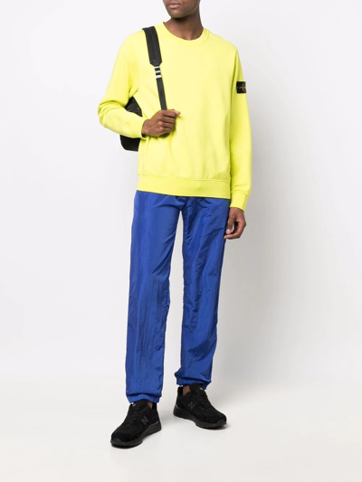 Shop Just Don Embroidered-logo Track Pants In Blau