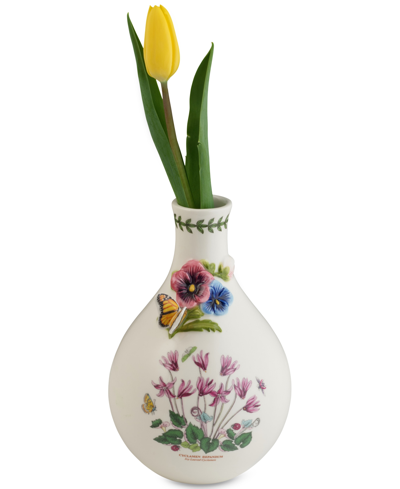 Shop Portmeirion Botanic Garden Bouquet Cyclamen Small Vase In White/multi