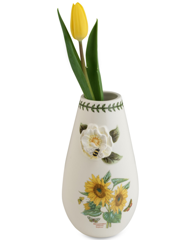 Shop Portmeirion Botanic Garden Bouquet Sunflower Small Vase In White/multi