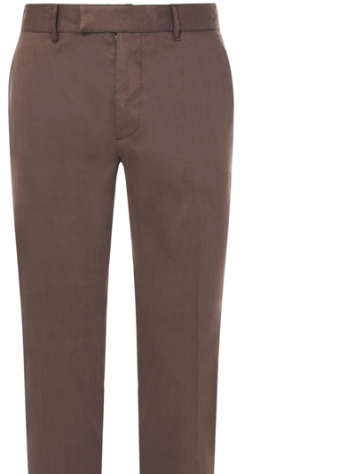 Shop Grifoni Trousers In Cocco