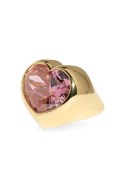 Shop Dans Les Rues Lux Heart Ring In Orange,pink
