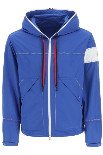 Shop Moncler Fujio Windbreaker Jacket In Blue,white,red