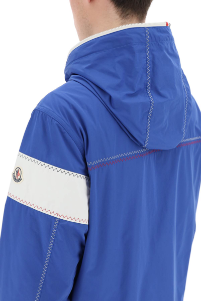 Shop Moncler Fujio Windbreaker Jacket In Blue,white,red