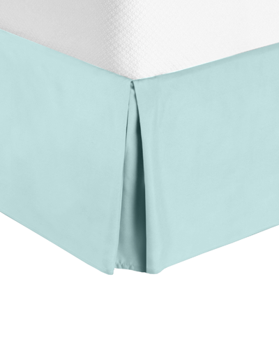 Shop Nestl Bedding Bedding 14" Tailored Drop Premium Bedskirt, California King In Light Blue