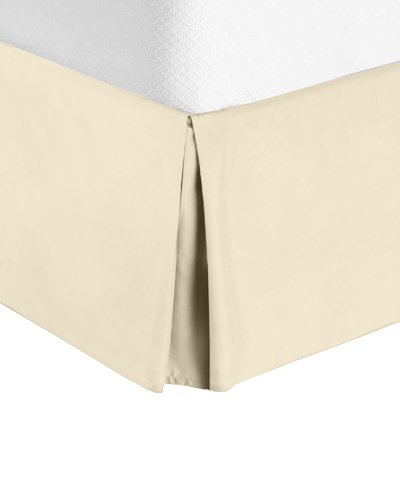 Shop Nestl Bedding Bedding 14" Tailored Drop Premium Bedskirt, California King In Cream