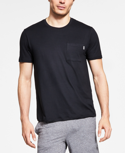 Shop Alfani Men's Performance Pajama T-shirt, Created For Macy's In Deep Black