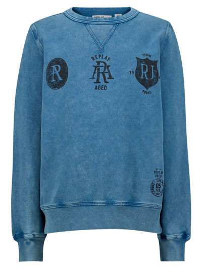 Replay & Sons Kids Sweatshirt For Boys In Blue | ModeSens