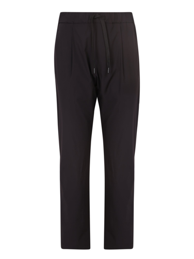 Shop Herno Drawstring Trousers In Black