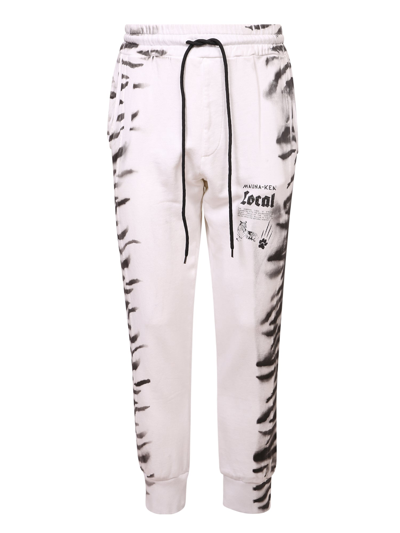 Shop Mauna Kea Tiger Print Track Pants In White