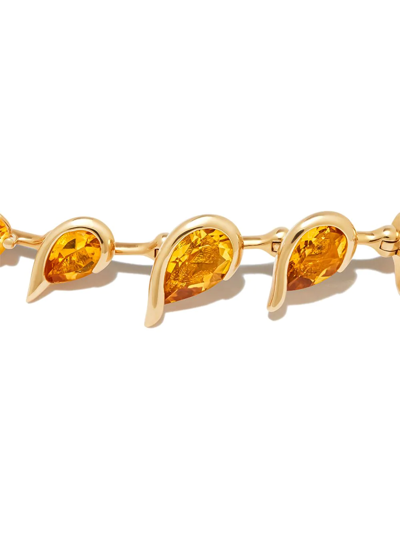 Fernando Jorge Yellow Gold And Citrine Flame Flicker Bracelet In Gold