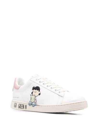 Shop Moa Master Of Arts X Peanuts Gallery Low-top Sneakers In White