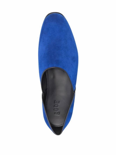 Shop Bode Suede House Shoes In Blau