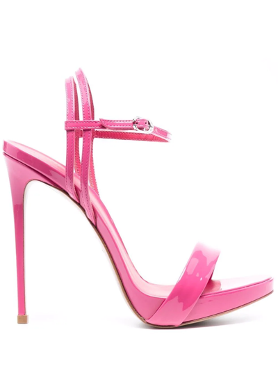Shop Le Silla Gwen 120mm Stiletto Sandals In Rosa