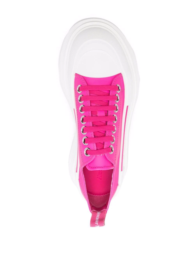 Alexander Mcqueen Chunky Platform Lace-up Sneakers In Rosa
