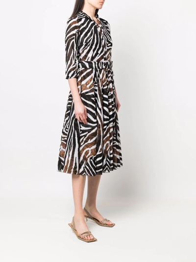 Samantha Sung Aster Sepia Shirt Dress In Schwarz