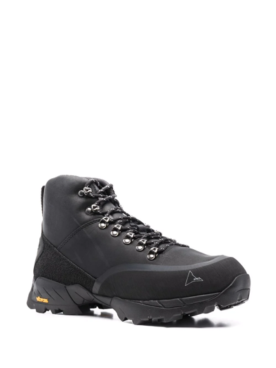 Shop Roa Andreas Lace-up Hiking Boots In Schwarz