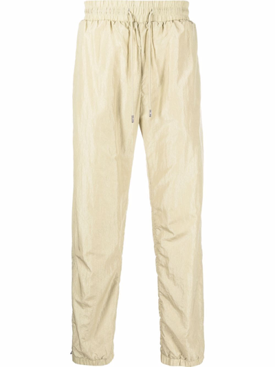 Shop Just Don Stripe-side Tech Track Pants In Nude