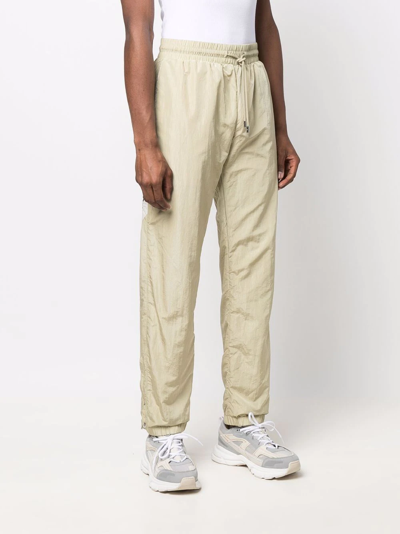 Shop Just Don Stripe-side Tech Track Pants In Nude