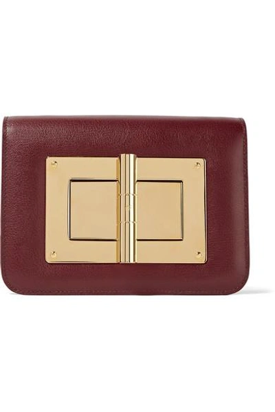 Shop Tom Ford Natalia Small Leather Shoulder Bag