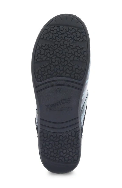 Dansko Pro Xp 2.0 Clog In Teal Striped Patent