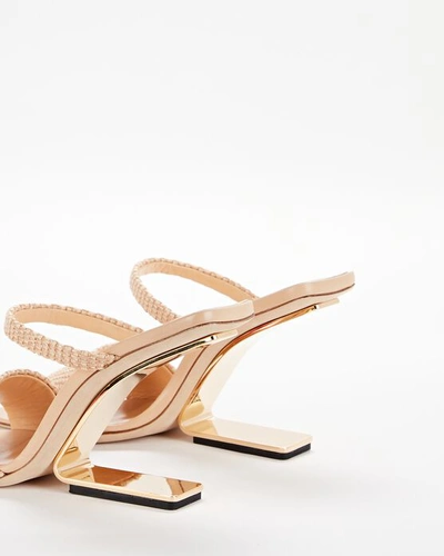 Shop Cult Gaia Rene Illusion Wedge Sandals In Beige