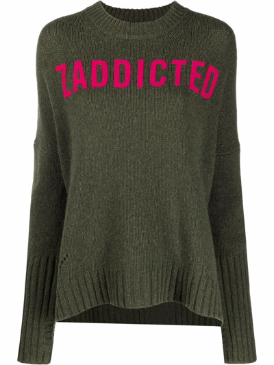 Shop Zadig & Voltaire Malta Knitted Jumper In Grün