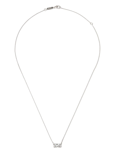 Shop Suzanne Kalan 18kt White Gold Diamond Necklace In Silber