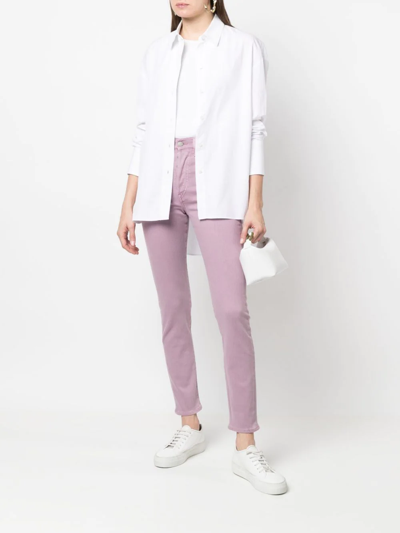 Shop Polo Ralph Lauren Callen High-waisted Jeans In Violett