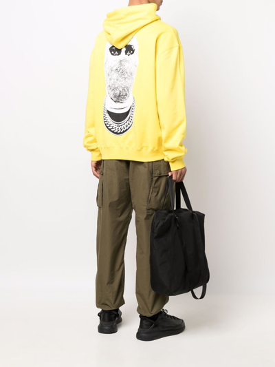Ih Nom Uh Nit Logo-print Cotton Hoodie In Gelb