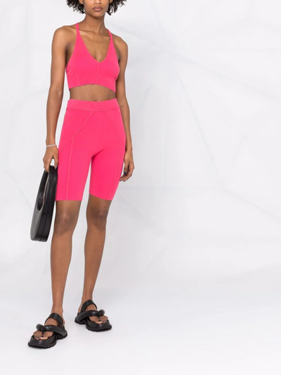 Helmut Lang Cyclist Bermuda In Pink