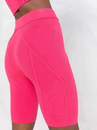 Shop Helmut Lang Mirco Bond Cycling Shorts In Pink