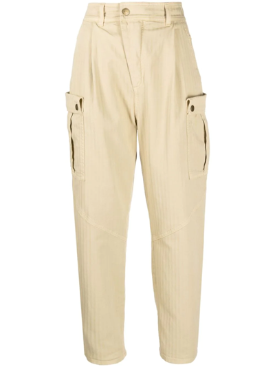 Etro High-waist Cargo Trousers In Nude