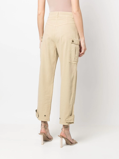 Etro High-waist Cargo Trousers In Nude