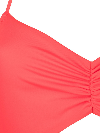 Shop Sian Swimwear Carlotta Cut-out Swimsuit In Rot