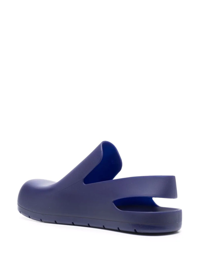 Shop Bottega Veneta Puddle Slingback Slippers In Blau