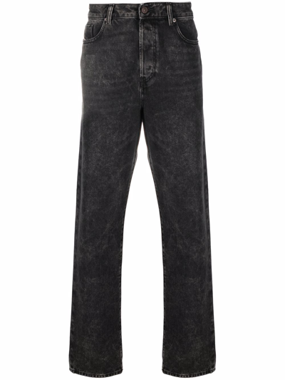 Shop Diesel 1995 Straight-leg Denim Jeans In Black