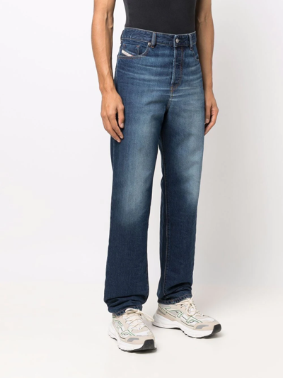 Shop Diesel 1955 Straight-leg Jeans In Blue