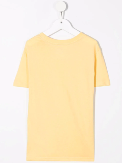 Shop Ralph Lauren Knit Shirts T-shirt In Yellow