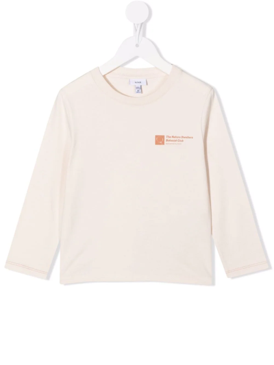 Shop Knot Graphic-print Organic-cotton Sweatshirt In Neutrals