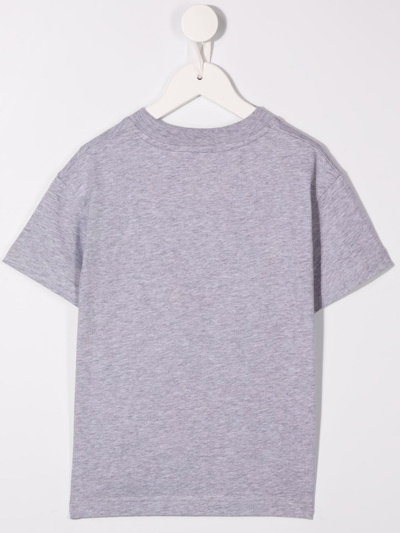 Shop Palm Angels Bear-print Cotton T-shirt In Purple