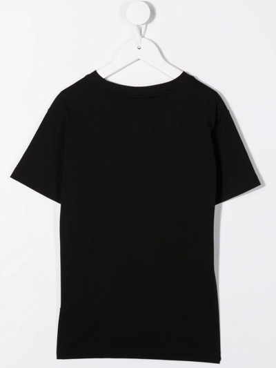 Shop Vision Of Super Super Circus-print Short-sleeve T-shirt In Black